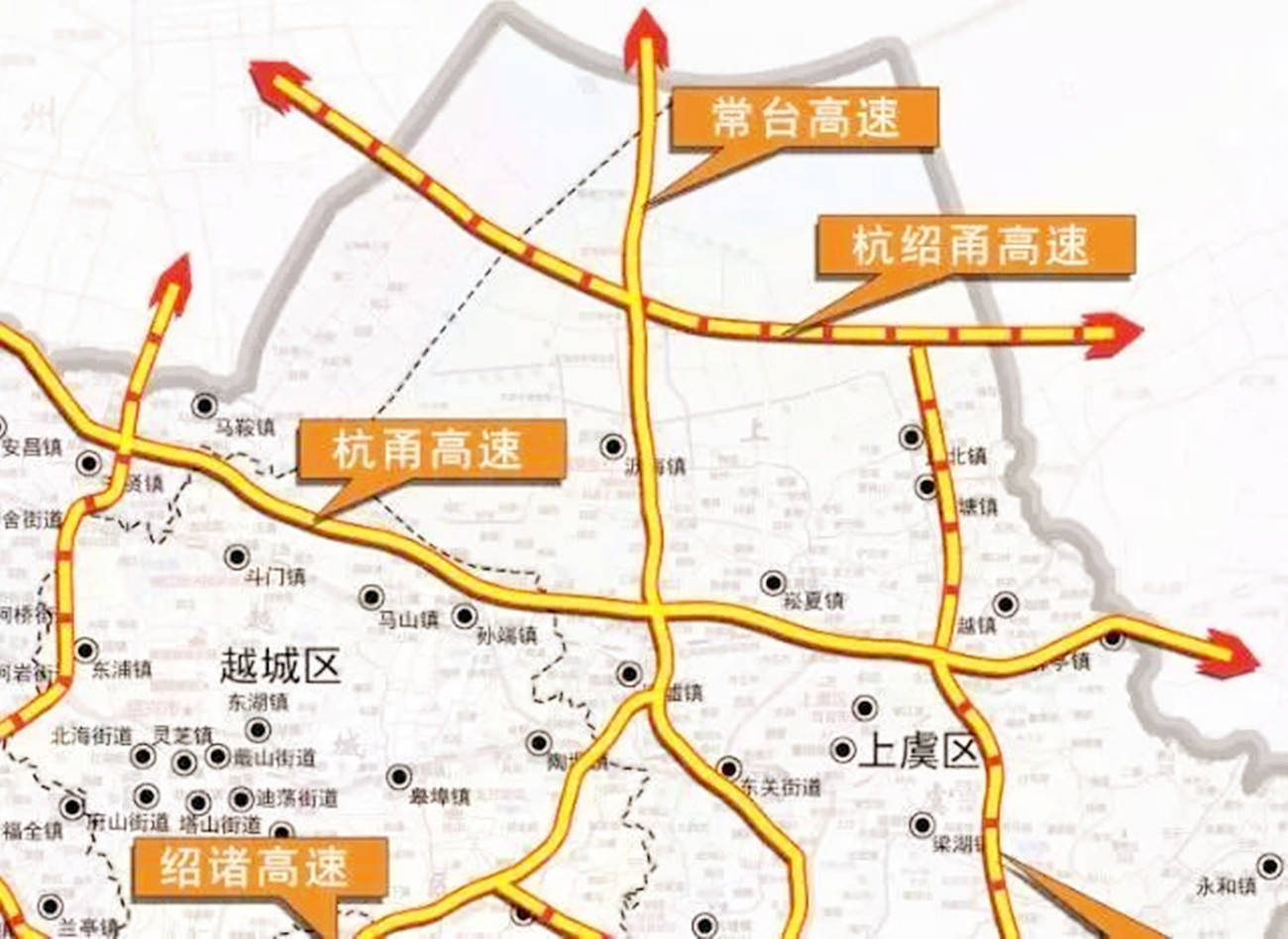 杭绍甬高速公路规划图图片