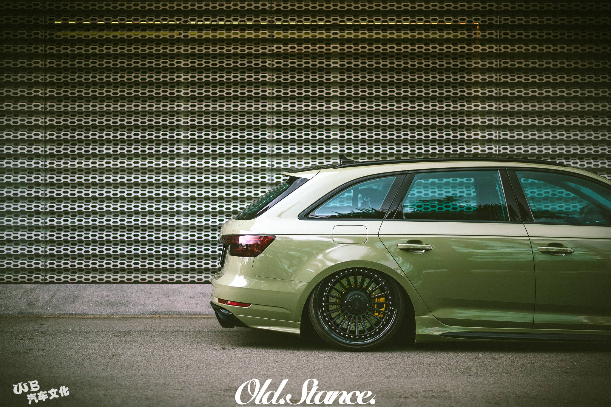 改装车鉴赏 | 卡其绿奥迪a4 avant (b9)