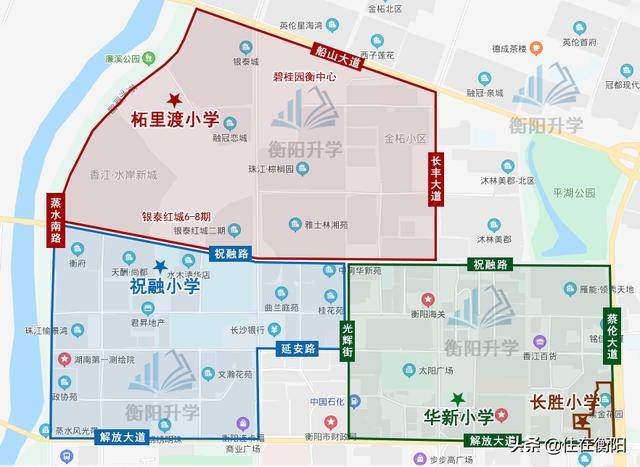 2020衡阳小学招生学区划分图出炉!进来看看吧(图2)