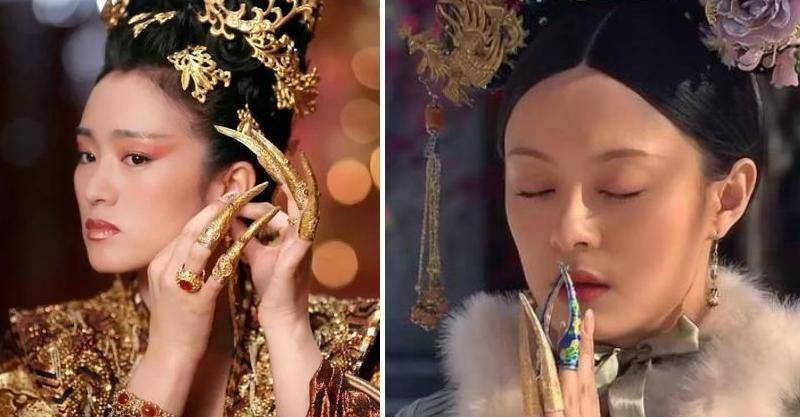 清朝嫔妃为什么要戴长指甲套?原因有三,其中一个很危险_护甲