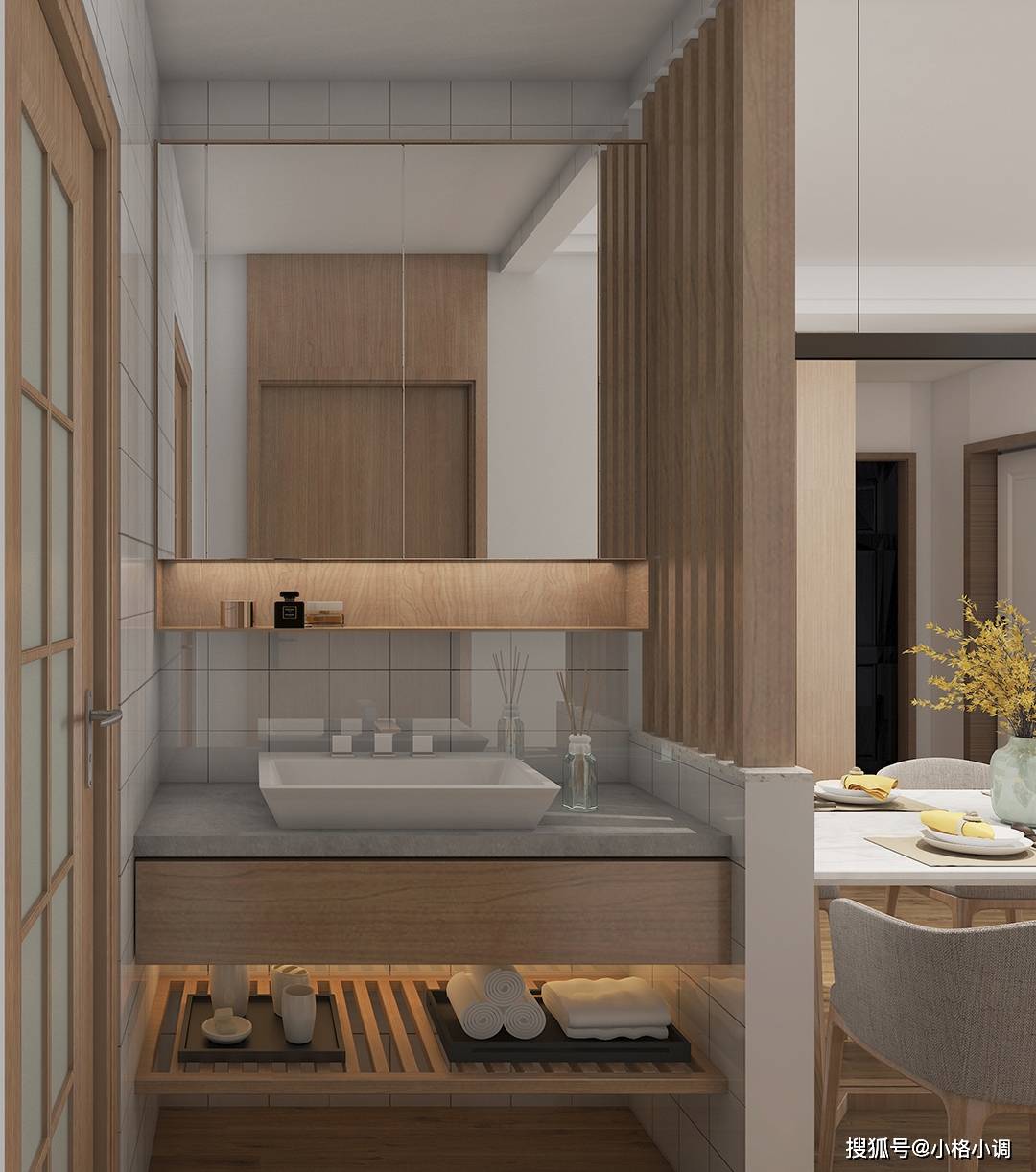 昆明银海泊岸和式风格115平米装修案例