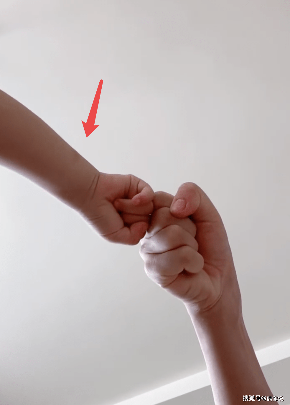 谢娜晒与女儿碰拳视频,跳跳俏俏瘦了不少!和妈妈互动有默契