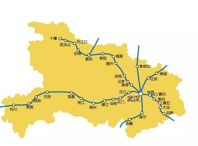 就拿最近湖北最火热的沿江高铁来说,武汉和荆门中间没有地级市,只有省
