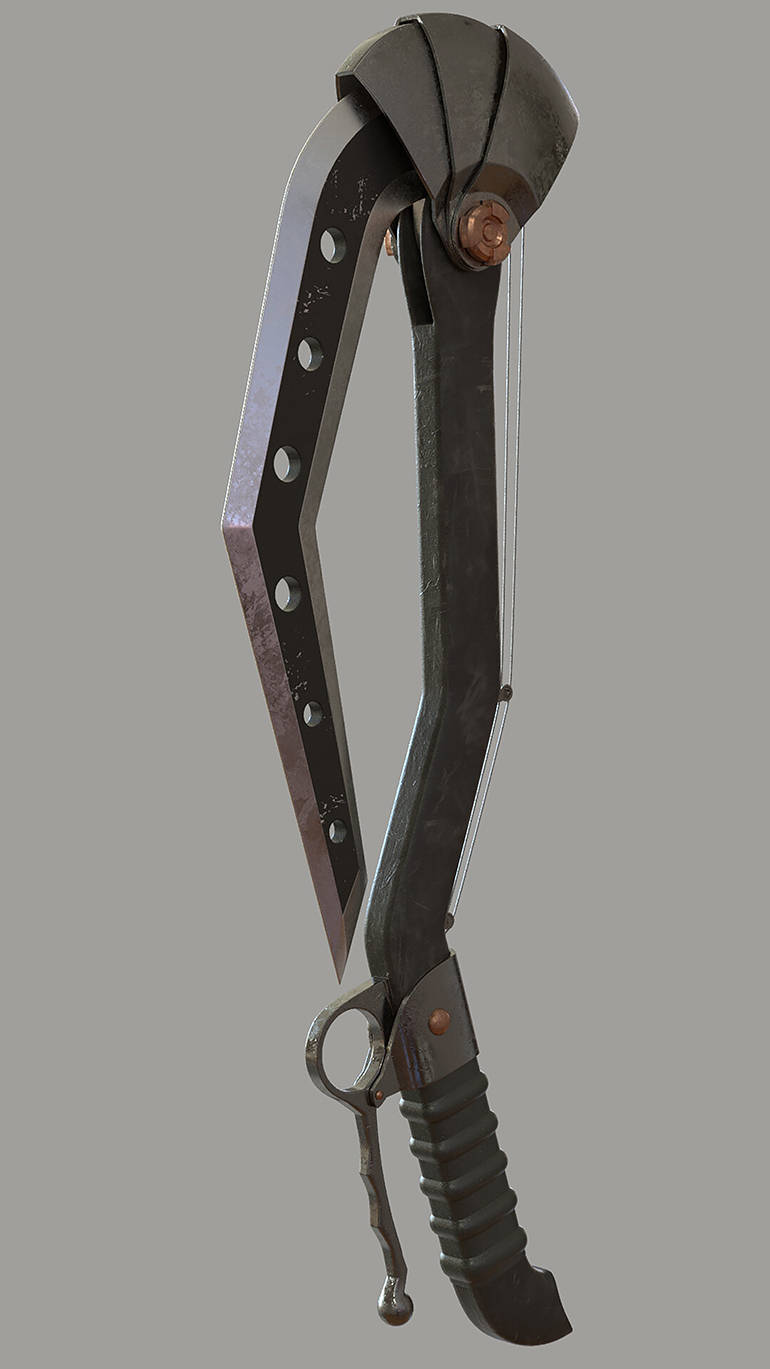 这篇给小伙伴分享他的冷兵器的作品,目前许多大型游戏做得越来越逼真