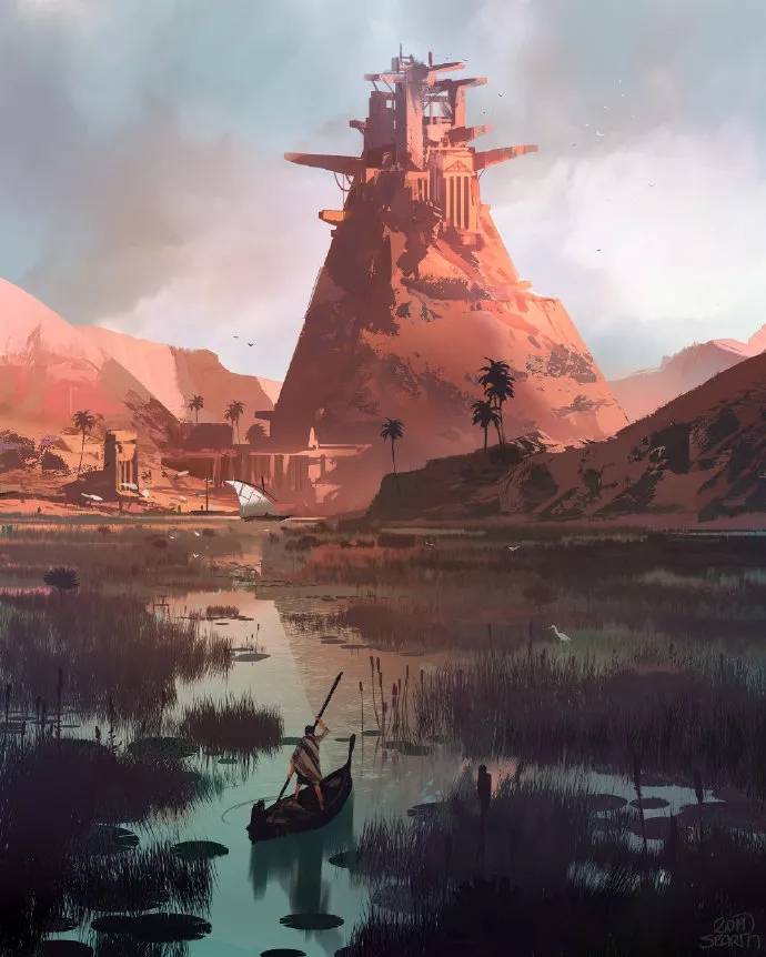 废土风场景,因为是废土末日背景,所以场景氛围多为破败,萧条,沉重