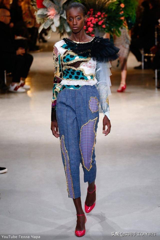 「拼布作品」viktor&rolf高级定制时装的拼布系列,很有艺术美感