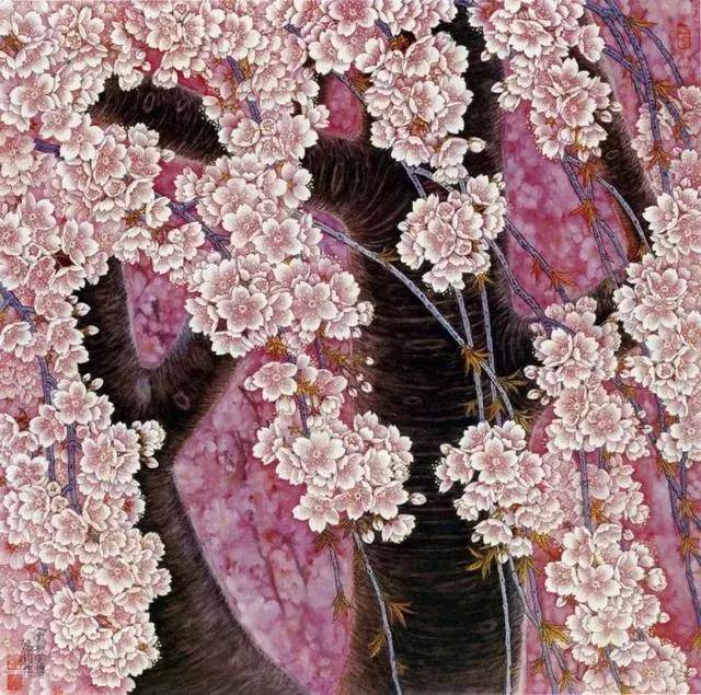 金鸿钧工笔重彩花鸟,传统和现代的结合!