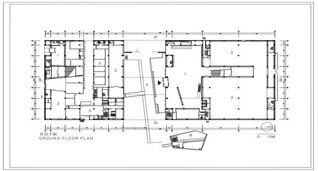 宁波博物馆首层平面图