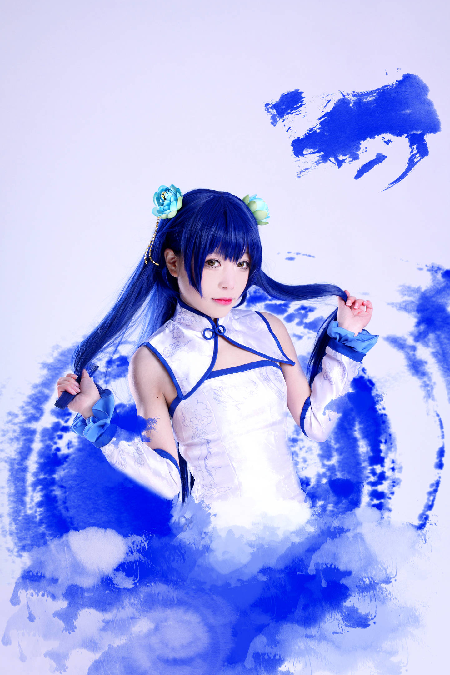 每日图鉴大赏,偶像计划 园田海未cos,不愧是颜值担当!_小鸟