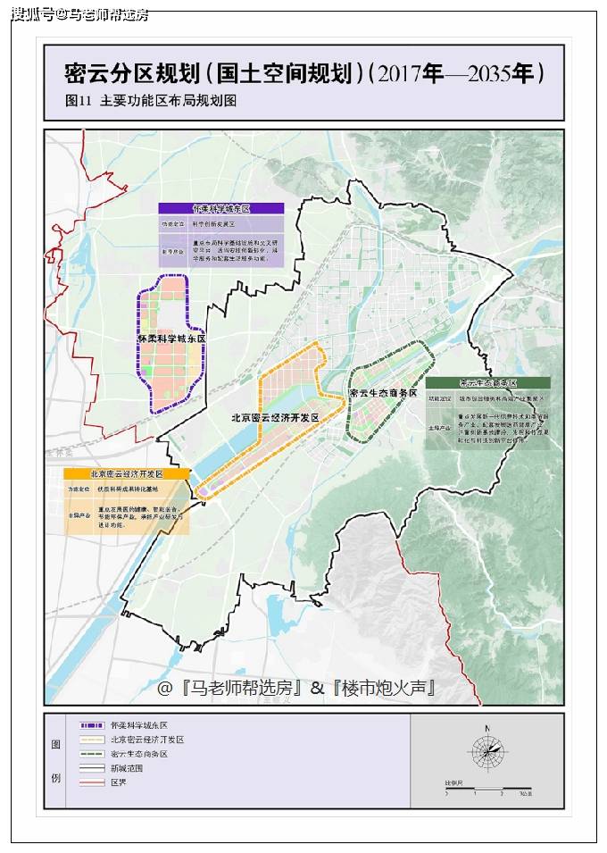 北京置業密碼 || 密雲區分區規劃(國土空間規劃)(2017-2035)