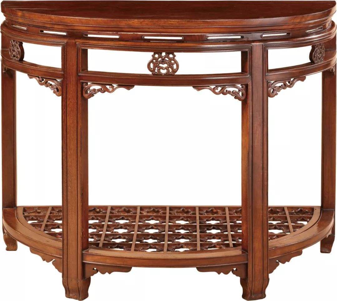 月牙桌,明式家具中为数不多的圆桌器型!_结构