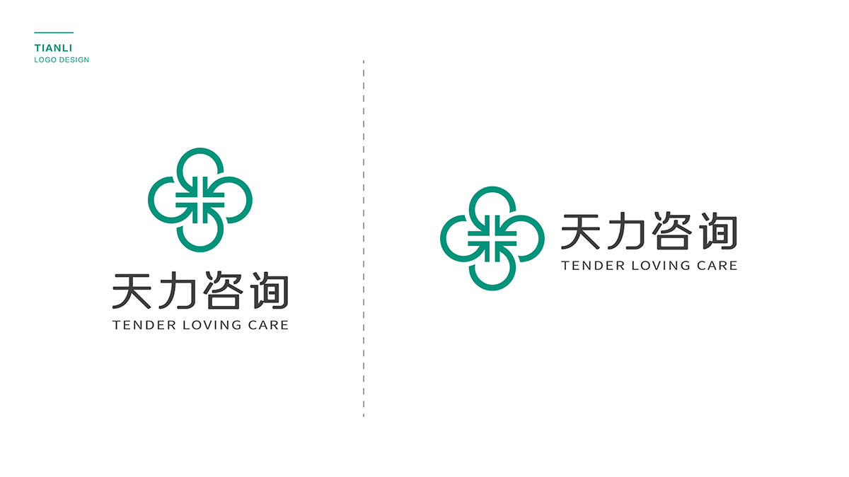 天力咨询公司logo设计