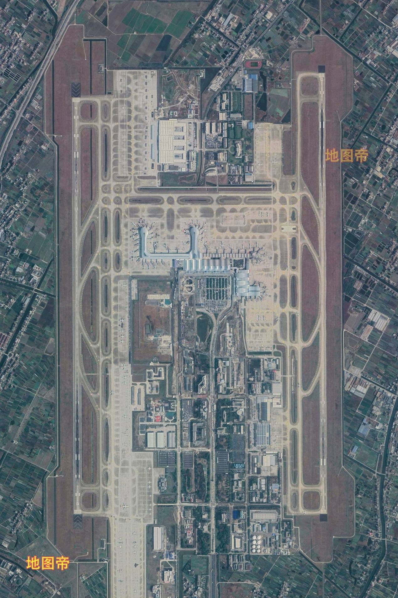 萧山机场北二跑道图片