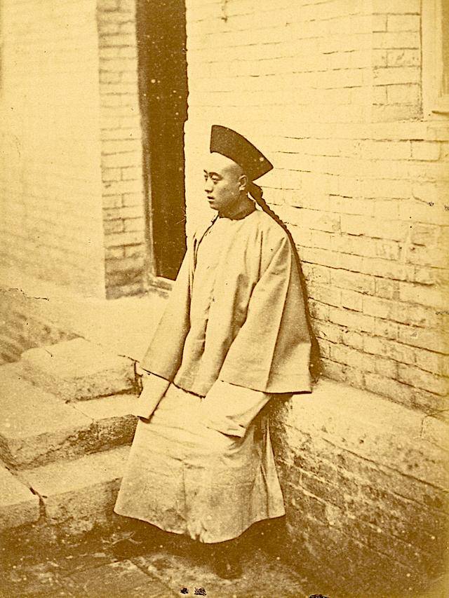 原创北京旧影1874年,镶黄旗中的阿尔巴津后裔