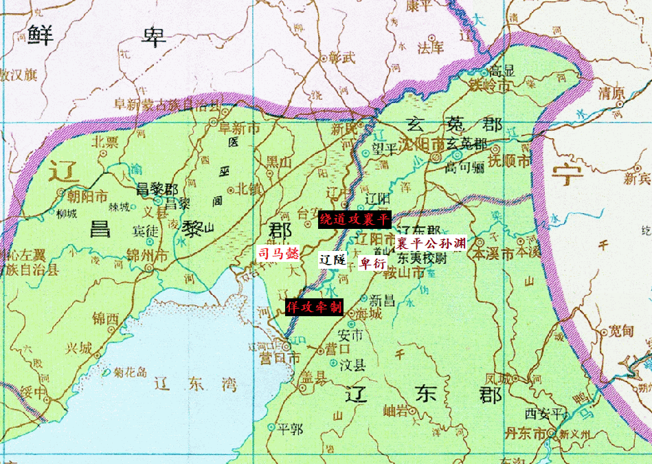 辽东丘陵地图图片