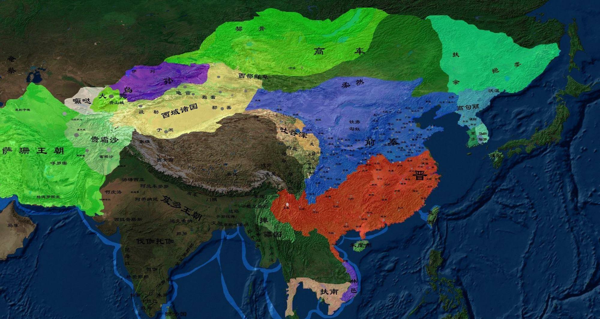 淝水之战前战前秦17万大军夹击襄阳东晋主帅畏战致襄阳陷落
