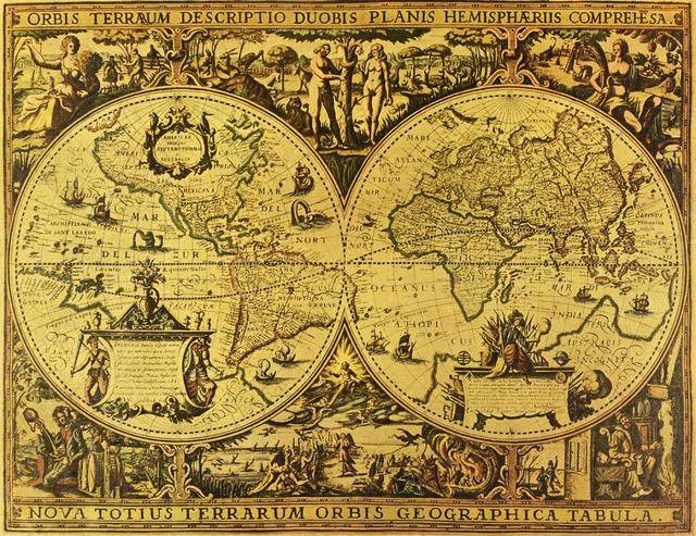 原创世界最神秘的地图,出现了不该出现的画面,诞生于500年前