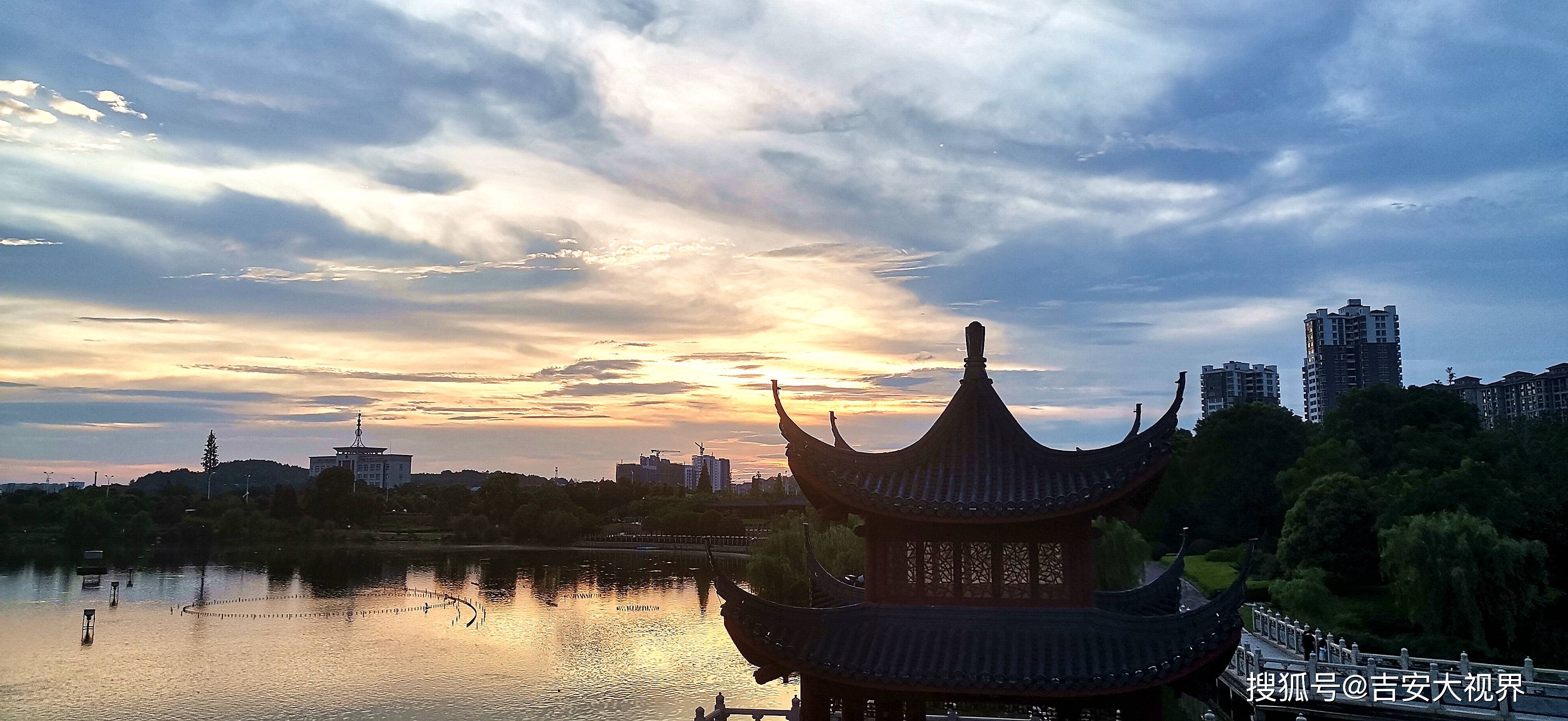 吉安视觉:夕阳下的庐陵文化生态园-搜狐大视野-搜狐新闻