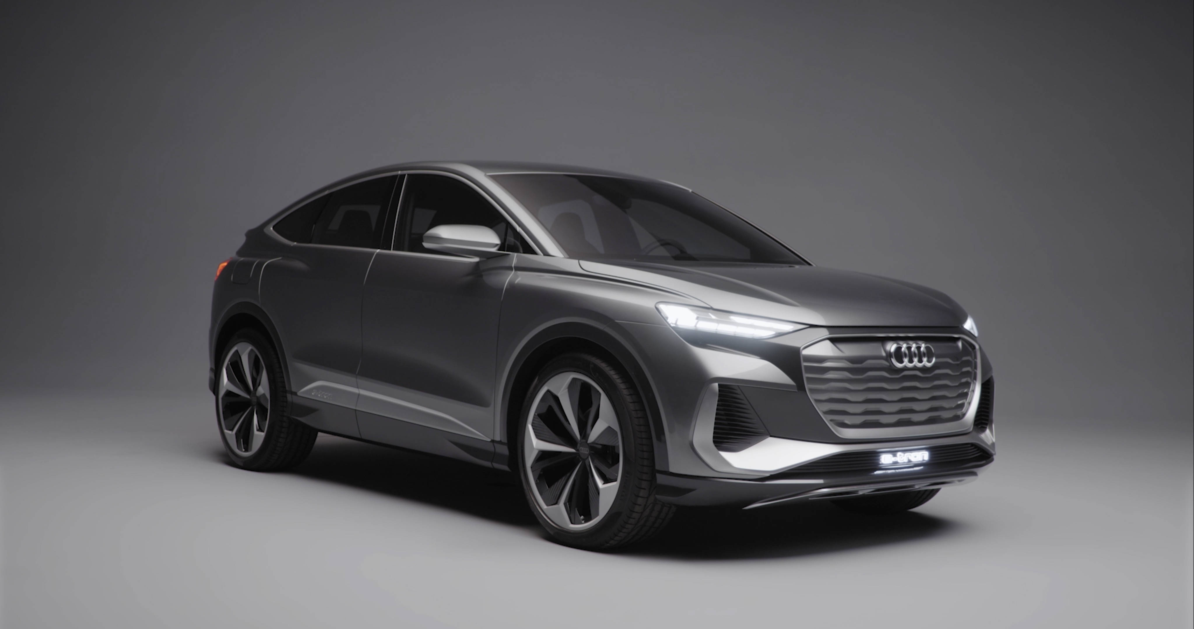 奧迪q4 sportback e-tron 概念車全球首發,全新coupé造型明年量產