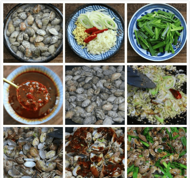 把葱切成象眼片,姜和蒜都要切成末,干辣椒掰成段待用.