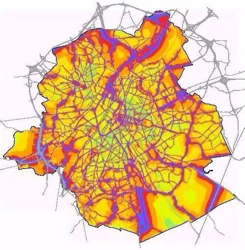 比利時布魯塞爾噪聲地圖