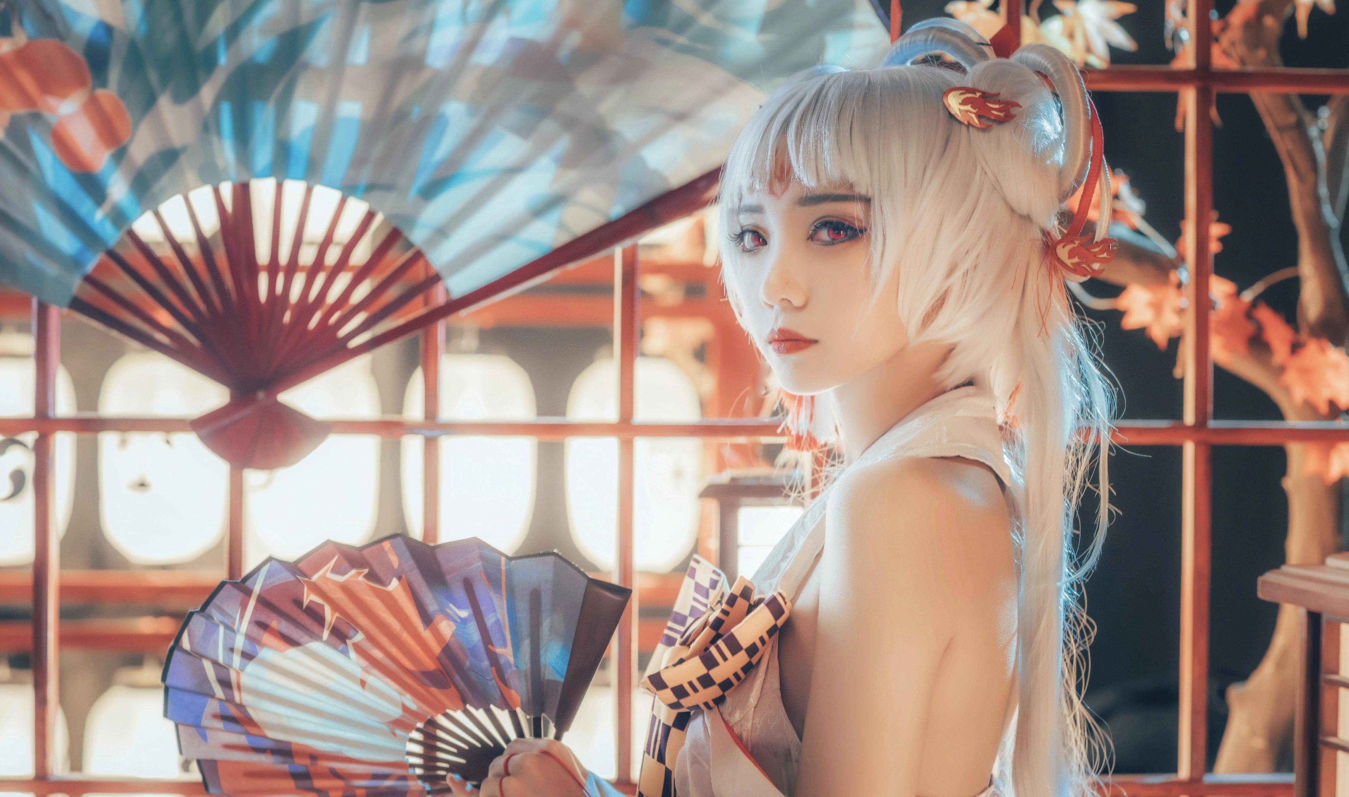 cosplay:《阴阳师》不知火@一包青柠薯片