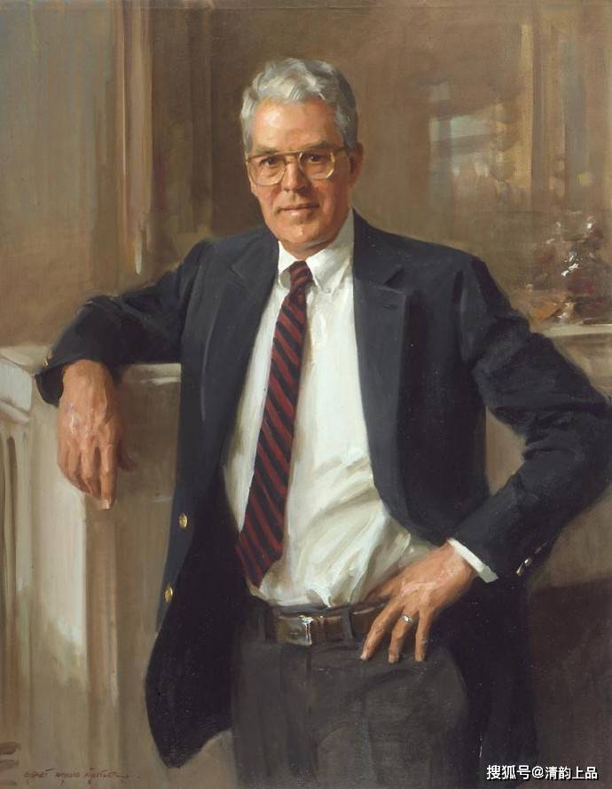 美国画家埃弗雷特雷蒙油画肖像作品欣赏