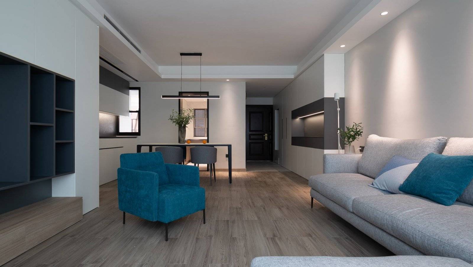 郑州永威城装修118平观澜庭现代简约完工实景