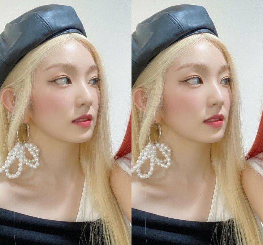 原创女团redvelvet裴珠泫,竟然公然舞台作假,绝美金发被赞真人芭比!