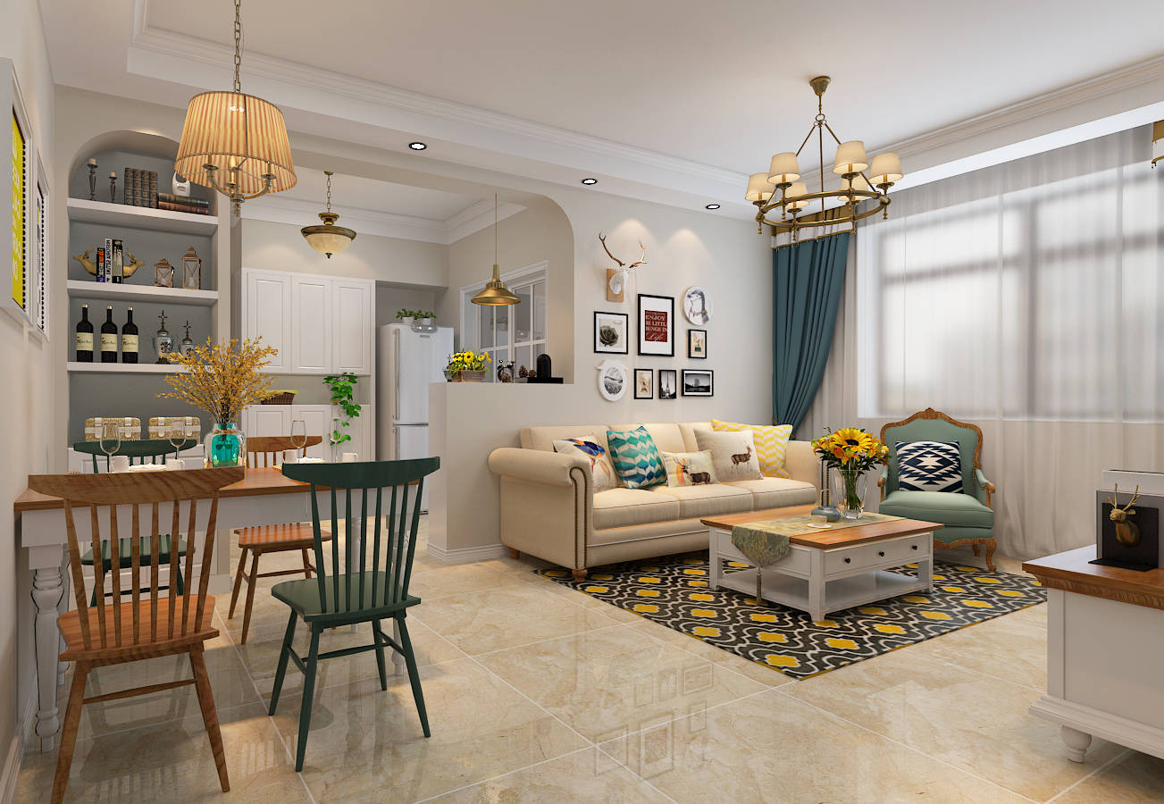 合肥装修案例分享—金葡萄家园d区100平简美风格