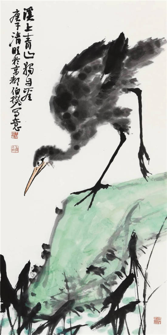 《独立寒秋》168x68cm 2020年