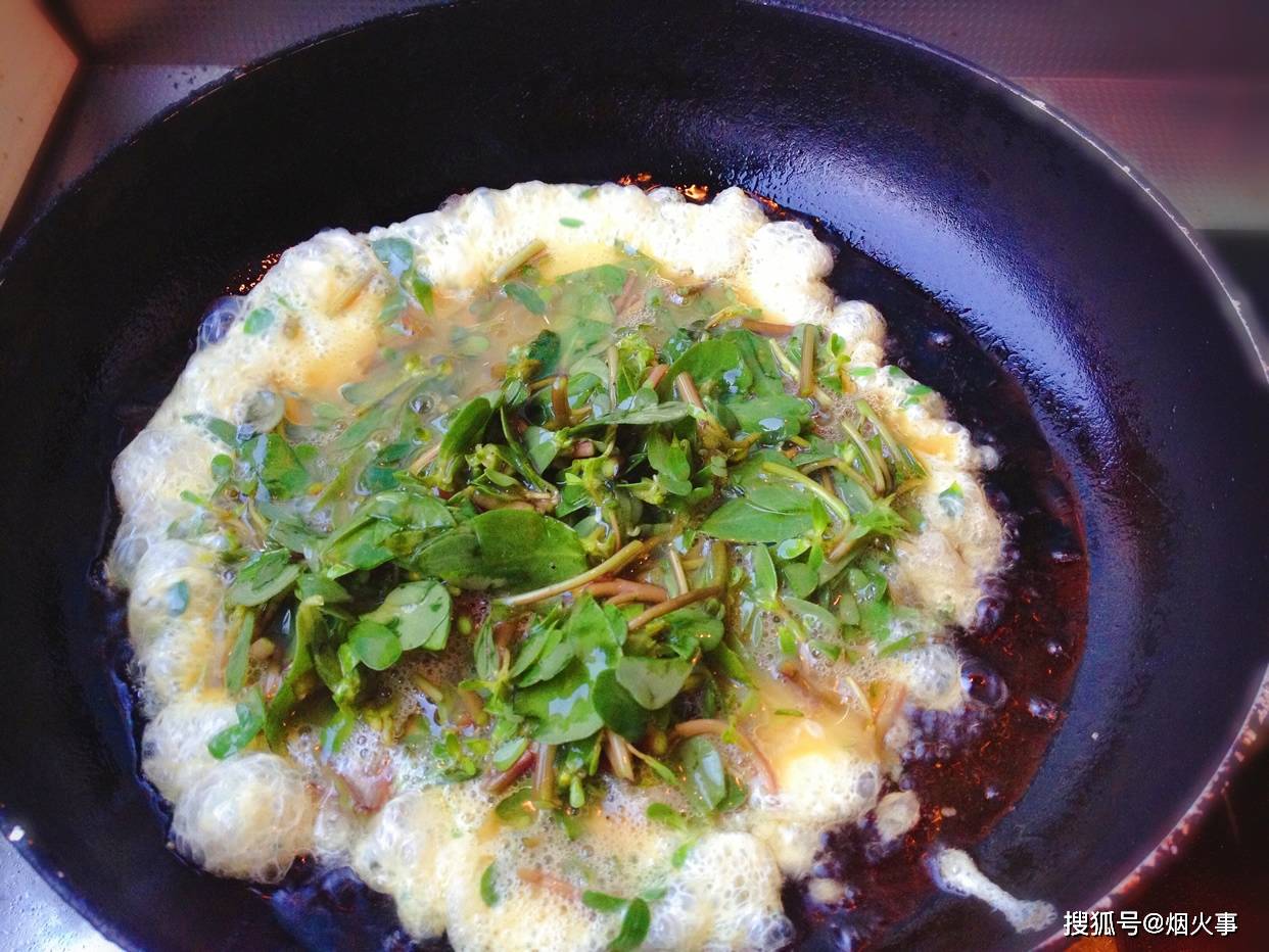 马齿苋炒鸡蛋的做法