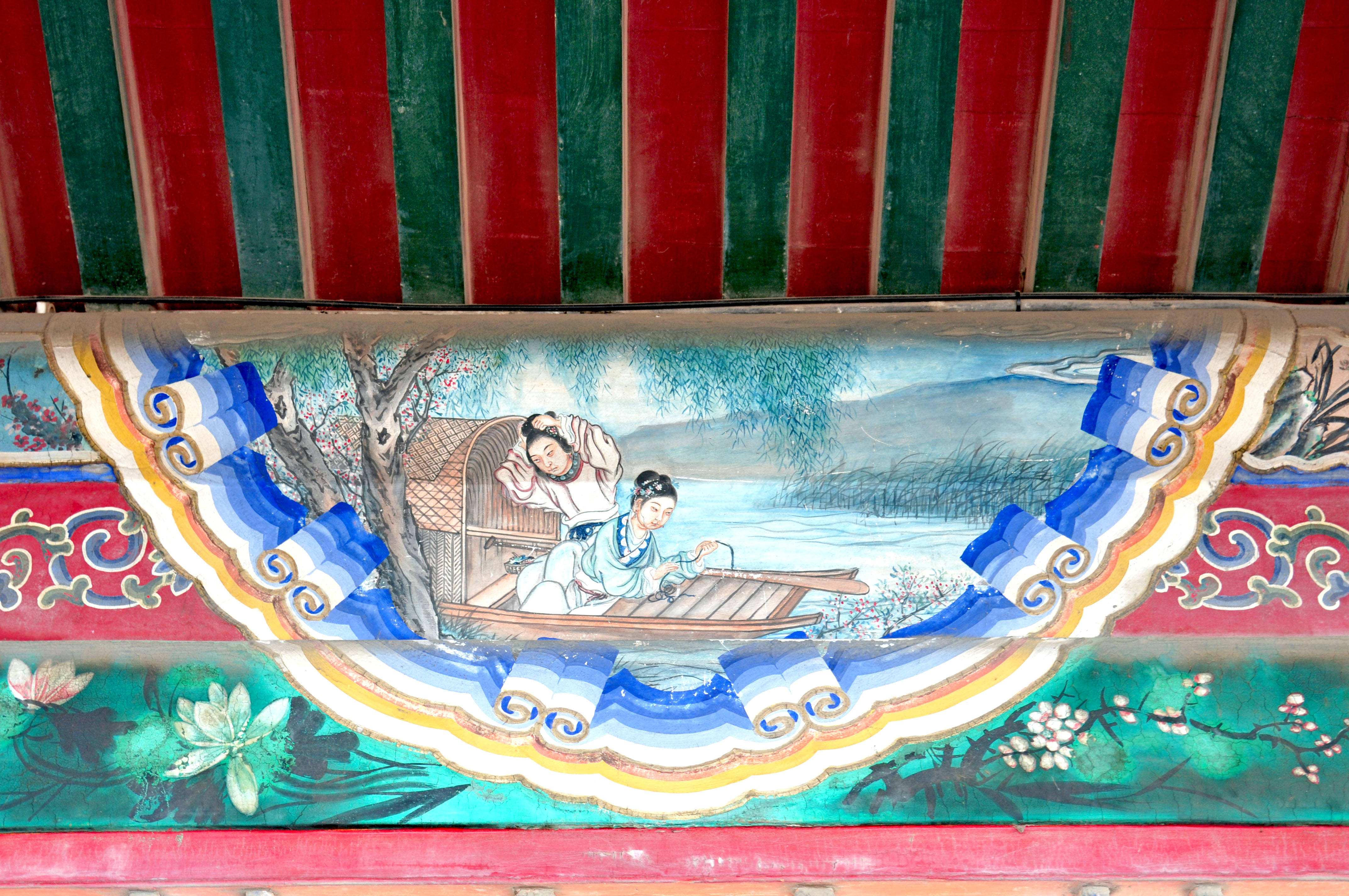 颐和园长廊彩绘故事图片