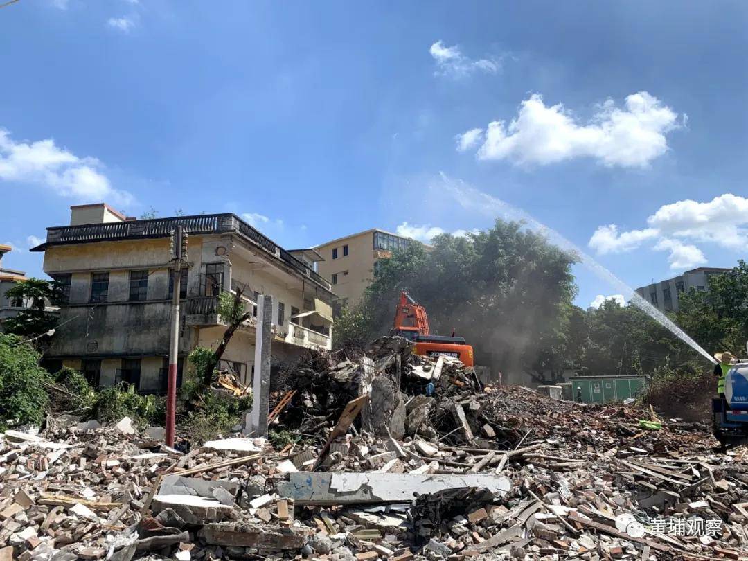 一天拆平42栋楼!黄埔这条村拆迁速度够猛,首批村民今年底回迁