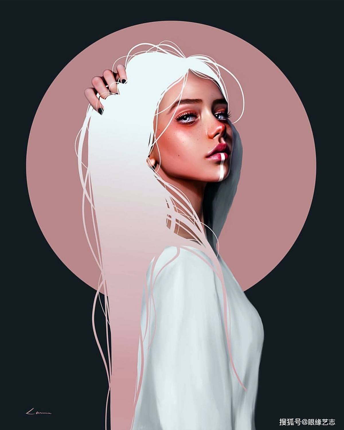 原创超维酷黑女神:冷峻的虚拟面孔,原来是电影视效艺术家的习作