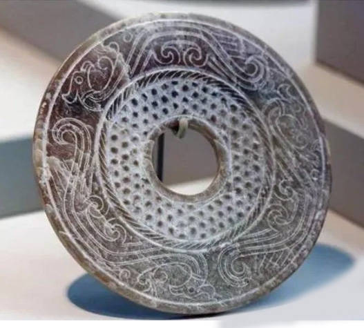 古玉白化五种形态,饭糁,水沁,石灰沁,鸡骨白_汉代