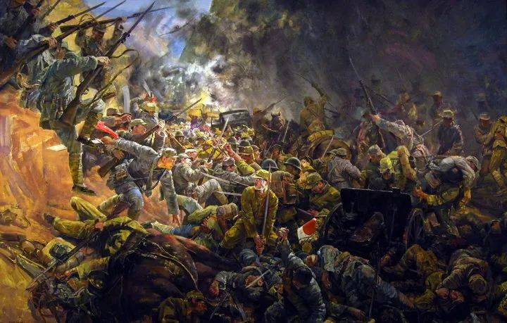 油画欣赏油画里的军人致敬那些最可爱的人