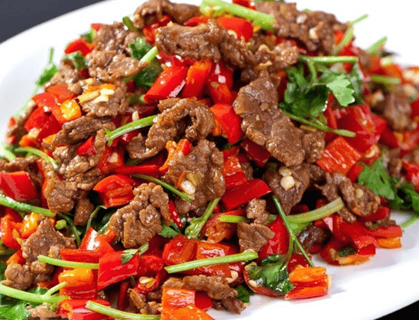 大厨教你,"小炒牛肉"的正宗做法,香辣可口