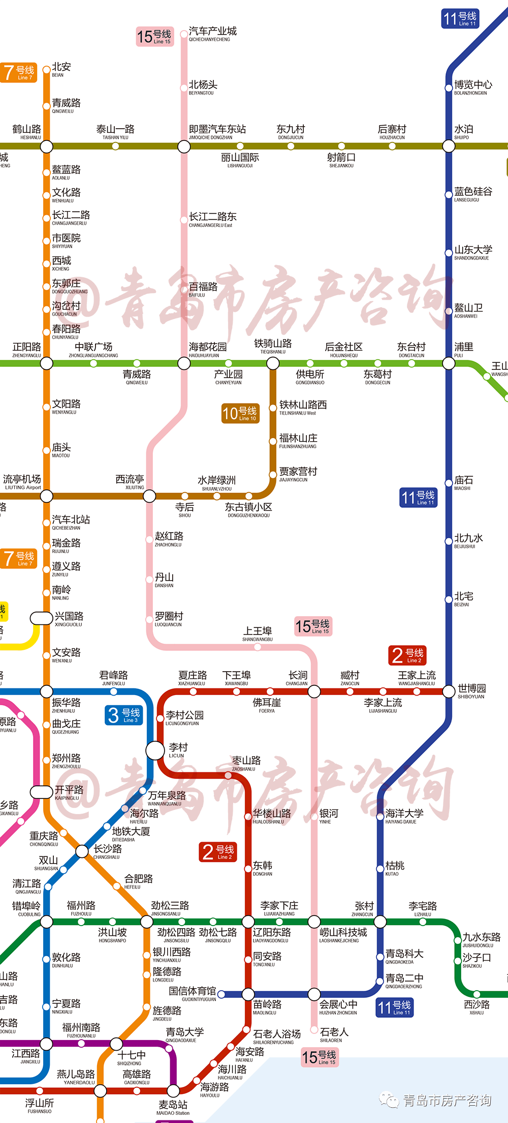 青岛地铁丹山线规划图图片