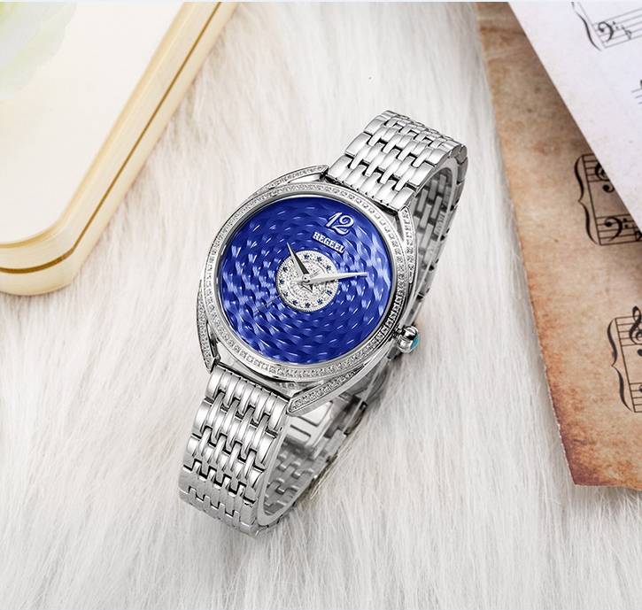 宾爵古典系列lanbo波浪纹腕表