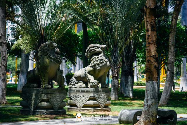 泉州石狮最核心地带广场,有108只石狮子,市民游客都爱来!