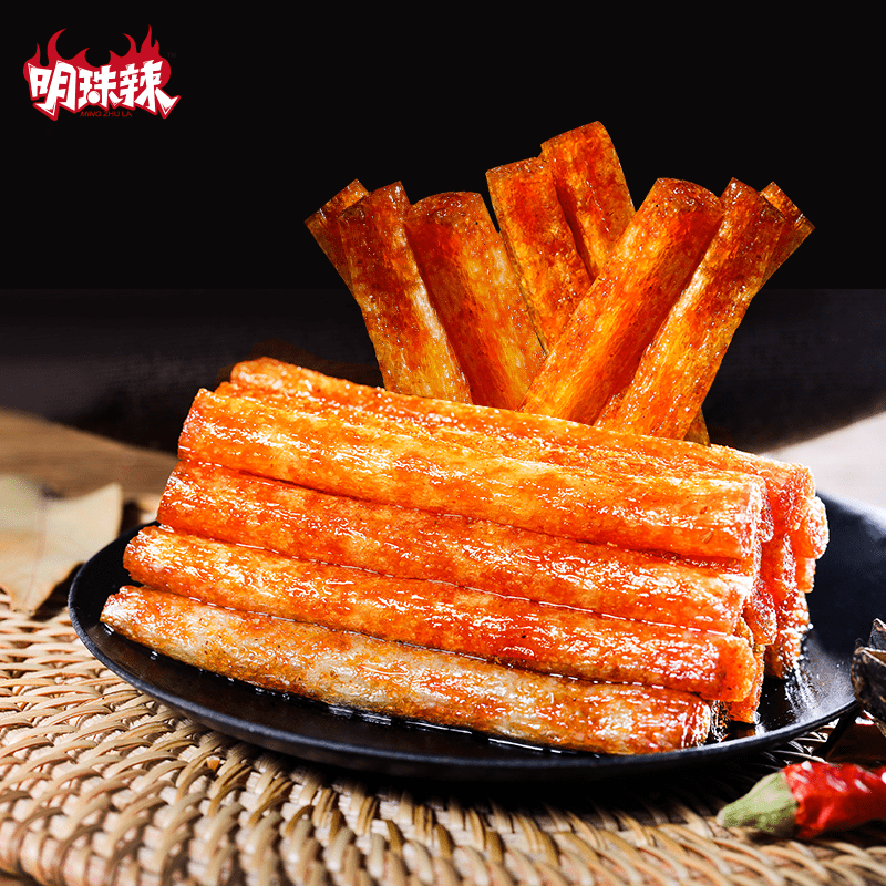 平江辣条辣棒网红辣味零食童年记忆里的食品
