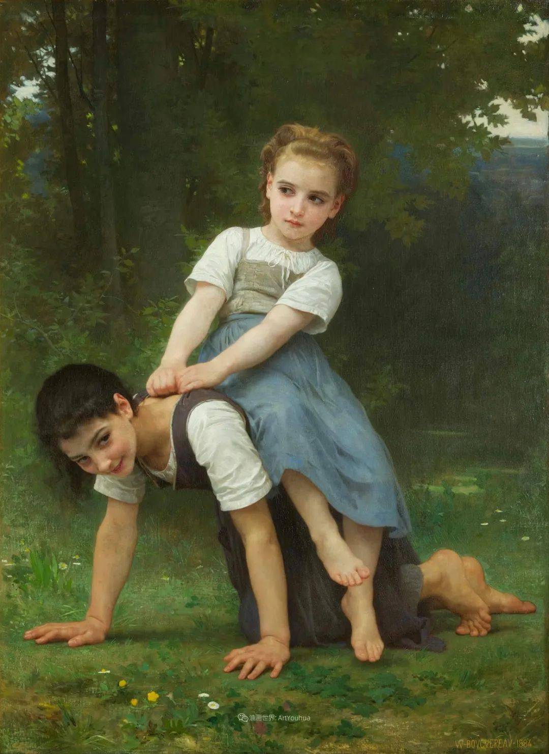古典主义巨匠法国画家威廉阿道夫布格罗儿童篇油画作品欣赏