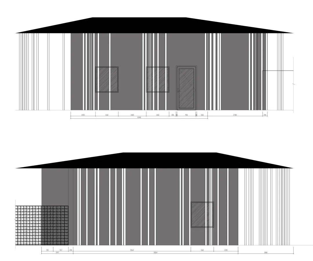 大门入口立面图 项目信息