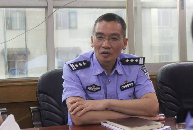 省厅督察总队副总队长蒋大辉一行来常慰问因受伤辅警