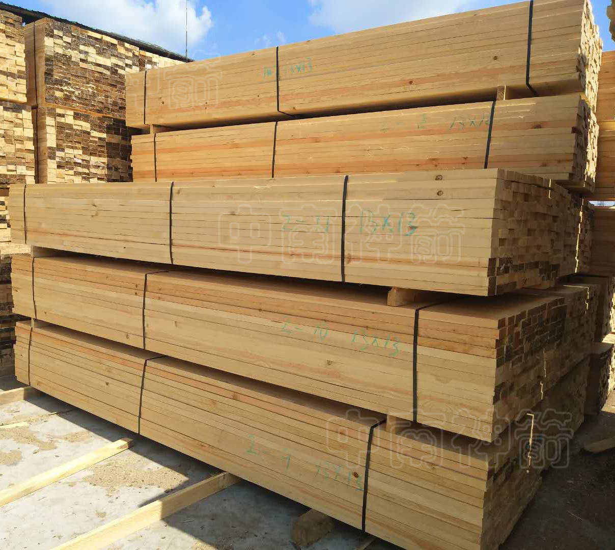 四面见线铁杉建筑木方