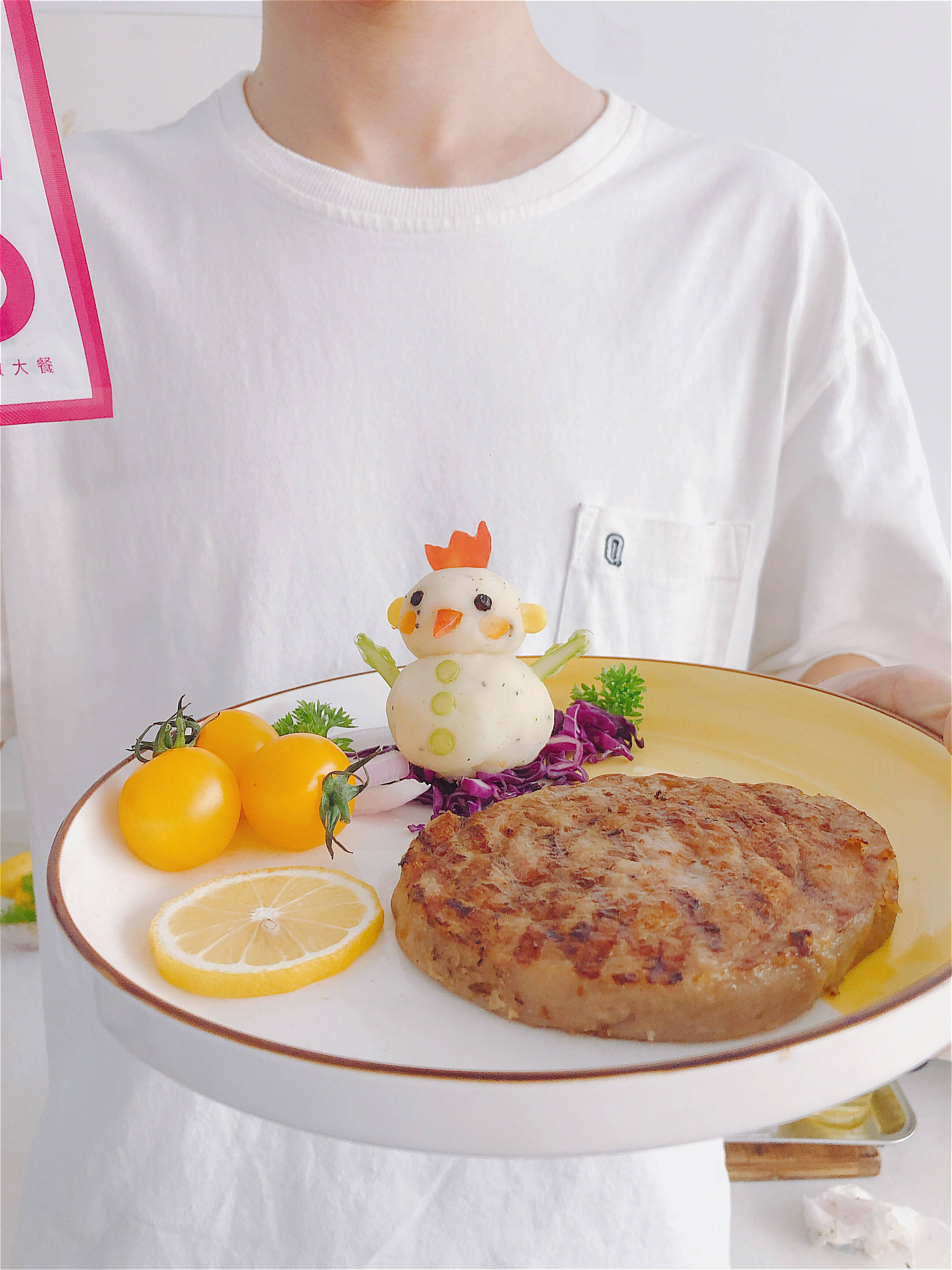 惊艳朋友圈的牛排摆盘,5分钟搞定!可爱到不忍心吃掉