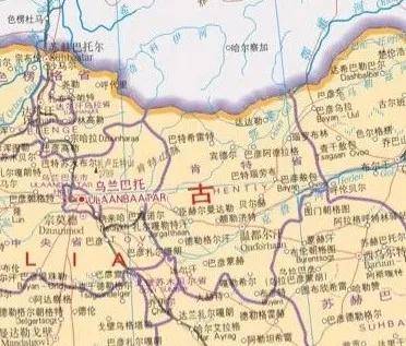 蒙古国的肯特省地图图片