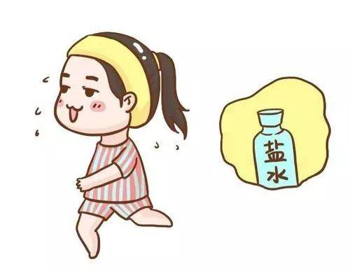 part one 补充体内盐分 出汗后应适当补充些淡盐(糖)水 若体内水