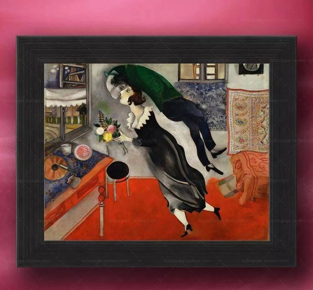 爱,是夏加尔的油画里最好的颜料_贝拉